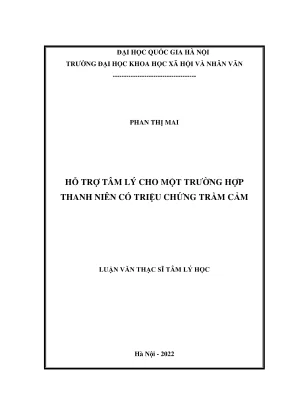 Luận Văn Thạc Sĩ Tâm Lý Học: Hỗ Trợ Tâm Lý Cho Thanh 