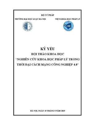 Kỷ yếu hội thảo khoa học: Nghiên cứu pháp lý trong thời 