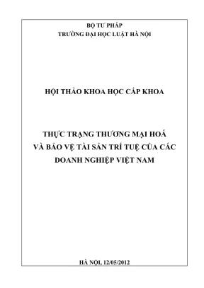 Thương mại hóa và bảo vệ tài sản trí tuệ doanh nghiệp 