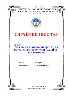 Chiến lược đẩy mạnh kinh doanh dịch vụ ăn uống tại Gia 