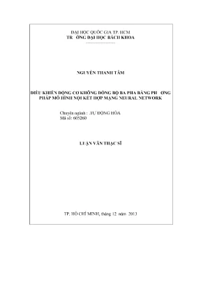 Điều khiển động cơ 3 pha: Mô hình nội và Neural Network