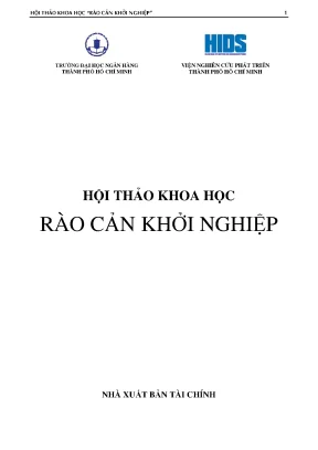 Hội Thảo Khoa Học: Giải Pháp Vượt Qua Rào Cản Khởi Nghiệp