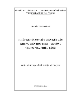 Thiết kế tối ưu tiết diện kết cấu khung liên hợp thép bê