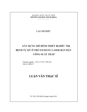 Luận Văn Thạc Sĩ: Xây Dựng Mô Hình Thiết Bị Điều Trị Tự