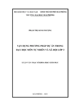 Phương Pháp Dự Án Trong Dạy Học Môn Tự Nhiên Và Xã Hội