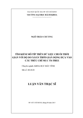 Luận văn thạc sĩ: Tìm kiếm mô típ trên chuỗi thời gian