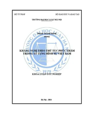 Kháng nghị phúc thẩm trong tố tụng hình sự Việt Nam: 