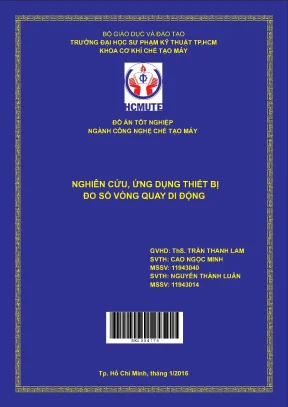 Nghiên cứu và ứng dụng thiết bị đo số vòng quay di động