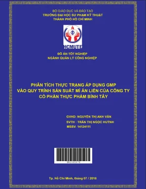 Phân tích áp dụng GMP trong sản xuất mì ăn liền tại Công