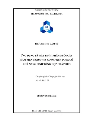 Ứng dụng bã mía thủy phân nuôi cấy nấm men Yarrowia