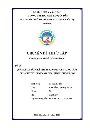 Hướng dẫn thực tập quản lý hạ tầng kỹ thuật tại chùa
