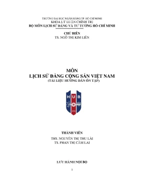 Hướng dẫn ôn tập môn Lịch sử Đảng Cộng sản Việt Nam hiệu quả