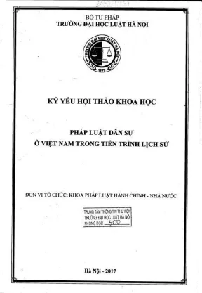 Kỷ yếu hội thảo khoa học pháp luật dân sự Việt Nam: Lịch 