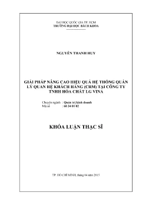 Giải Pháp Nâng Cao Hiệu Quả Hệ Thống CRM Tại Công Ty