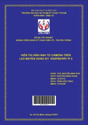 Hướng dẫn hiển thị hình ảnh từ camera trên LED matrix