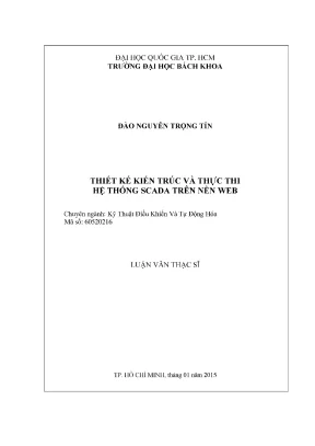 Thiết kế và triển khai hệ thống SCADA trên nền web cho