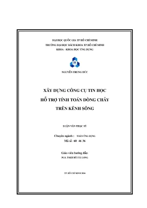 Luận Văn Thạc Sĩ Toán Ứng Dụng: Xây Dựng Công Cụ Tin Học