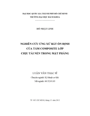 Nghiên cứu ứng xử bất ổn định của tấm composite lớp chịu