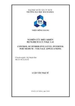Nghiên cứu điều khiển bộ nghịch lưu 5 bậc trong luận văn