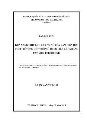 Luận Văn Thạc Sĩ: Khả Năng Chịu Lực Và Ứng Xử Của Dầm
