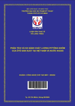So sánh chất lượng piston nhôm ô tô sản xuất tại Việt