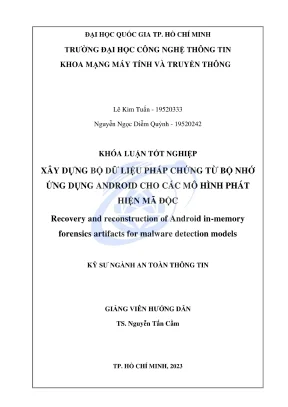 Xây dựng bộ dữ liệu pháp chứng từ bộ nhớ Android cho mô 