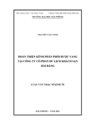 Tối ưu kênh phân phối rượu vang tại công ty du lịch