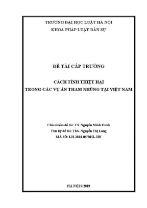 Cách tính thiệt hại trong vụ án tham nhũng tại Việt Nam 