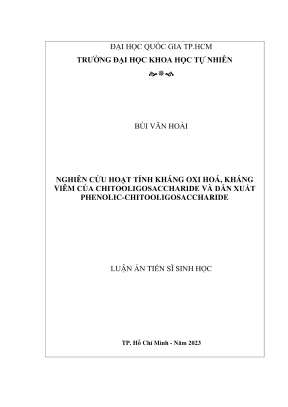 Nghiên cứu hoạt tính kháng oxy hóa và kháng viêm của 