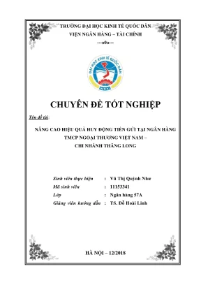 Cách nâng cao hiệu quả huy động tiền gửi tại Ngân hàng 
