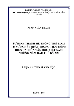 Sự hình thành thể loại tự sự nghệ thuật trong văn học 