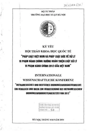 Hội thảo quốc tế: Pháp luật Việt Nam và Đức về xử lý vi