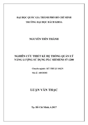 Luận Văn Thạc Sĩ Kỹ Thuật Điện: Nghiên Cứu Thiết Kế Hệ