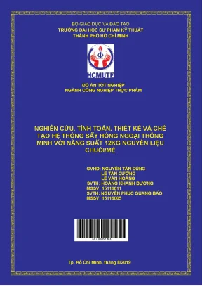 Thiết kế và chế tạo hệ thống sấy hồng ngoại thông minh