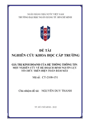Giá trị kinh doanh của hệ thống thông tin: Nghiên cứu về