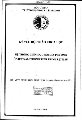 Hệ thống chính quyền địa phương Việt Nam: Phân tích lịch 