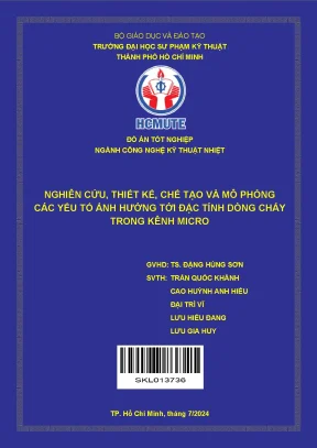 Nghiên cứu thiết kế, chế tạo và mô phỏng yếu tố ảnh 