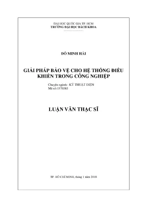 Giải Pháp Bảo Vệ Hệ Thống Điều Khiển Công Nghiệp | Luận