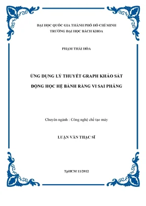 Ứng Dụng Lý Thuyết Graph Khảo Sát Động Học Hệ Bánh Răng