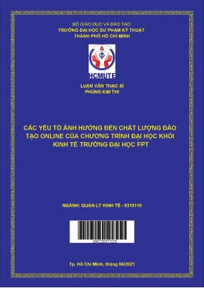 Yếu tố quyết định chất lượng đào tạo online đại học khối
