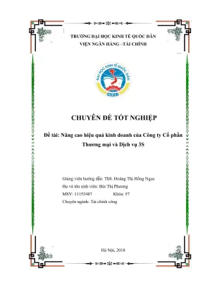 Chuyên đề tốt nghiệp: Giải pháp nâng cao hiệu quả kinh 