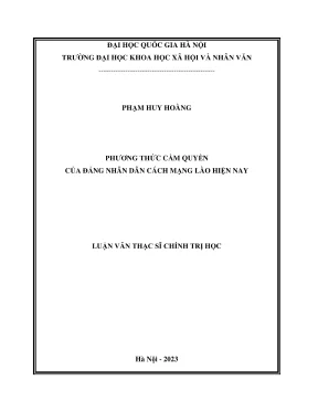 Phương thức cầm quyền của Đảng Nhân dân Cách mạng Lào