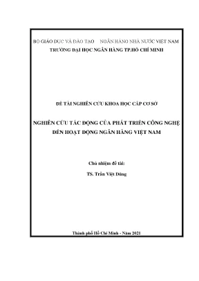 Nghiên cứu tác động của công nghệ đến ngân hàng Việt Nam