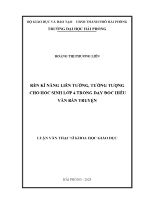 Rèn Kỹ Năng Liên Tưởng & Tưởng Tượng Cho Học Sinh Lớp 4