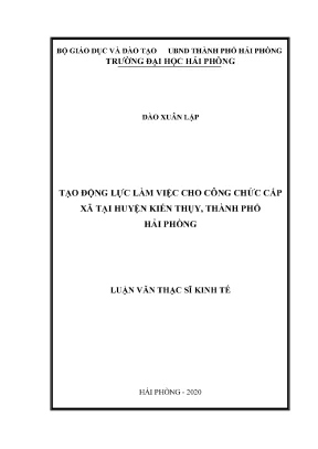 Tạo động lực làm việc cho công chức cấp xã huyện Kiến