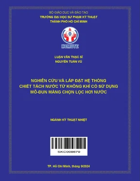 Nghiên cứu và lắp đặt hệ thống chiết tách nước từ không 
