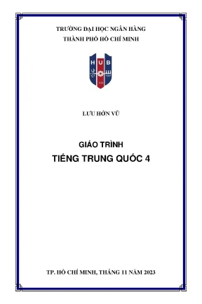 Giáo Trình Tiếng Trung Quốc 4 - Học Tiếng Trung Hiệu Quả