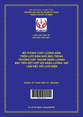 Mô phỏng chất lượng điện trên lưới điện nhỏ MG kết hợp