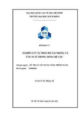 Nghiên cứu phân bố tải trọng và ứng suất trong móng bè