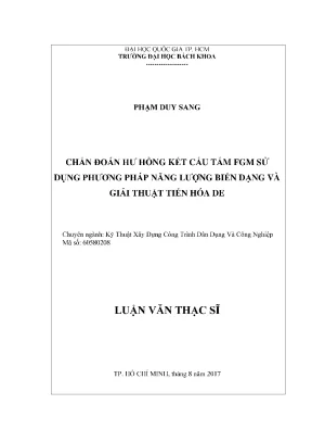 Luận Văn Thạc Sĩ: Chẩn Đoán Hư Hỏng Kết Cấu Tấm FGM Bằng